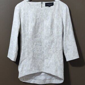 Hilton Hollis Floral Ash/Chalk Suit Separate Top SIZE 4